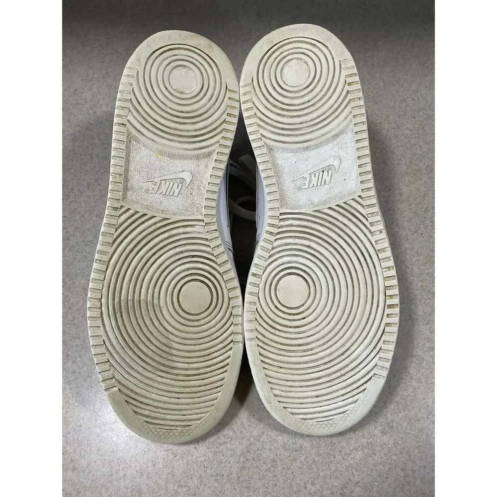 Nike Court Vision Low Top Sneakers Triple White Women’s Size 9 Sporty Gym Shoes